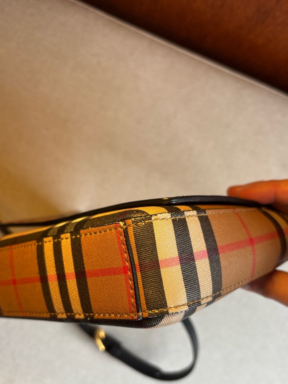 Burberry Hampshire Check Crossbody Bag - Picture 14 of 16